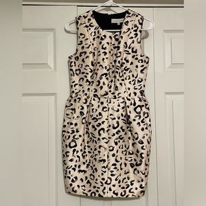 Black and white cocktail dress